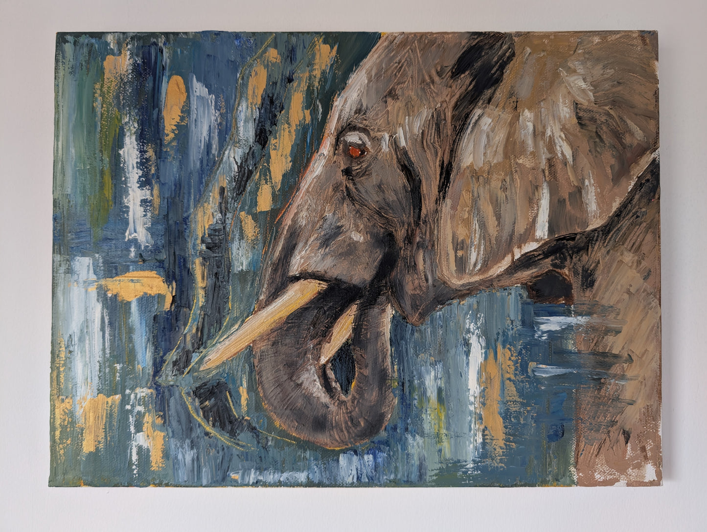 "Elephant" Original Oil Painting
