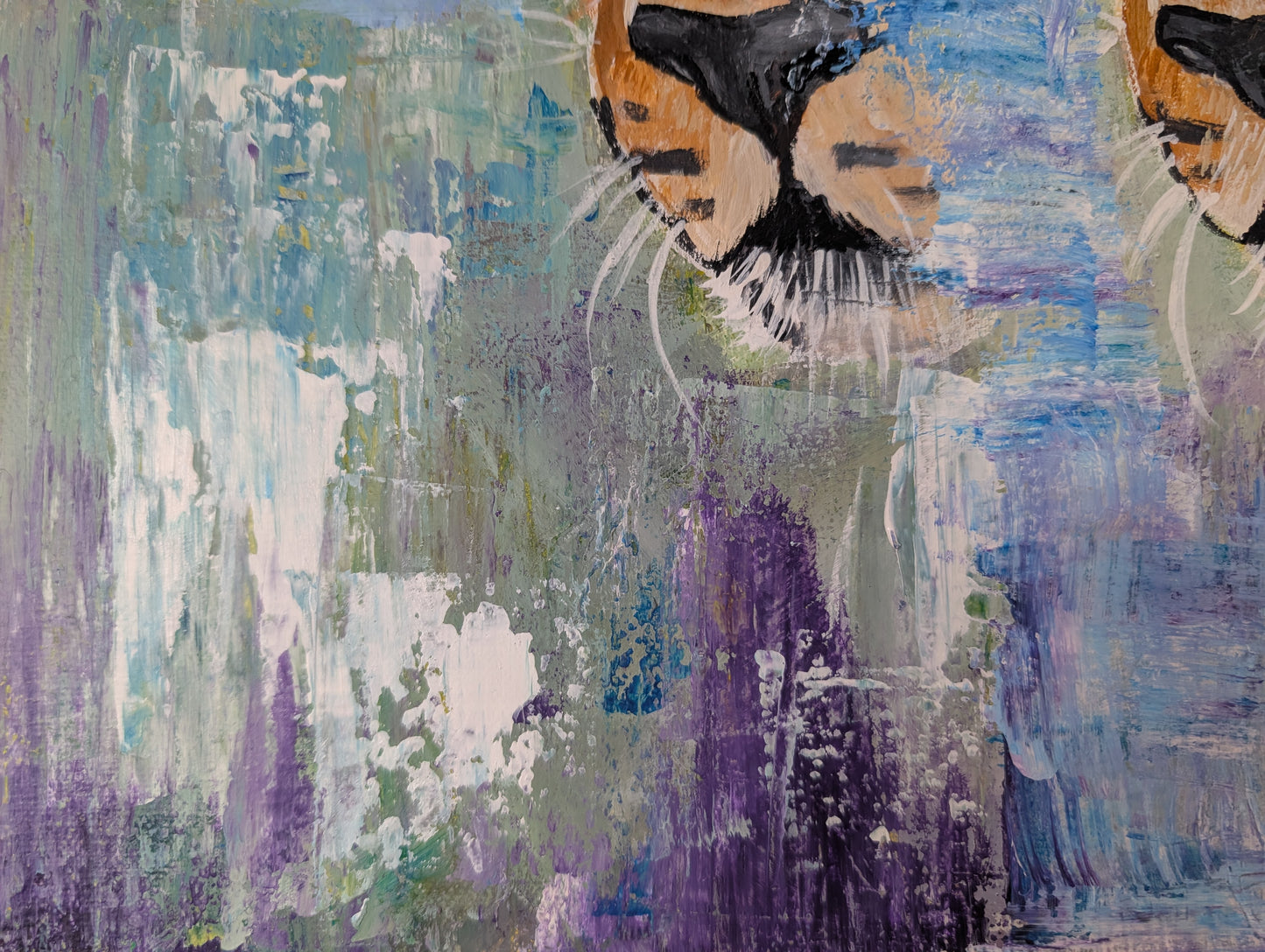 "Leopards Can Swim" Original Oil Painting
