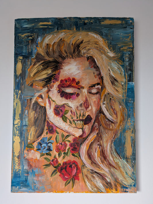 "Decay and Beauty" Original Oil Painting