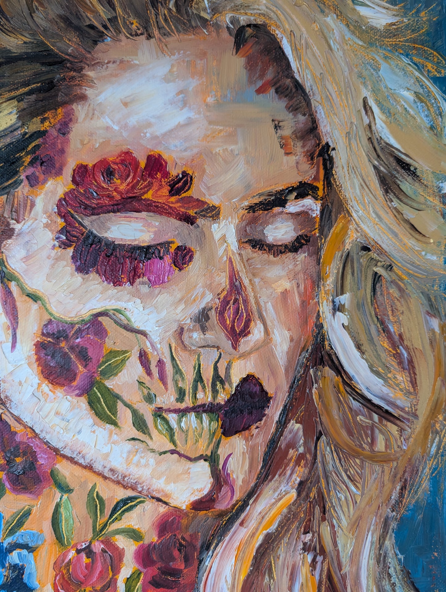 "Decay and Beauty" Original Oil Painting